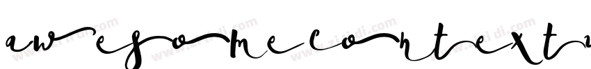 awesome contextual字体转换